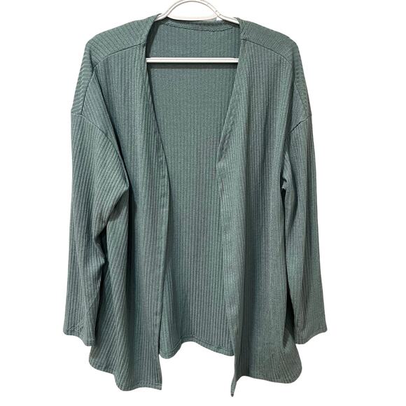 Verdusa NWT Women's Open Front Cardigan Sweater Blue/Green Sz M - Picture 1 of 5